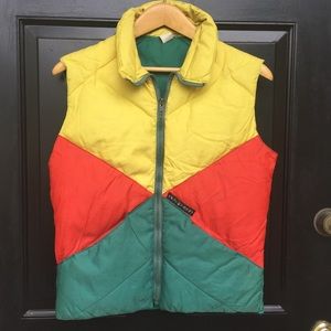 Vintage '70s Aspen Puffy Ski Vest Size Medium